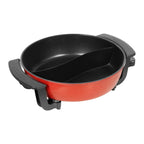 1360W Electric Hot Pot w/ 5 Temp Settings 6L Non-Stick Coating Large Capacity Skillet