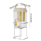 2L Cold Water Pitcher Faucet with Filter Beverage Bucket Refrigerator Beverage Dispenser Large Capacity Summer Drink Container