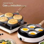 Four-hole Omelette Pot Non-stick Flats-bottomed Egg Pot