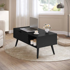 WOLTU Height-Adjustable Coffee Table Living Room Table with Hidden Storage Lifting Board Folding Table for Side Sofa Decor Home