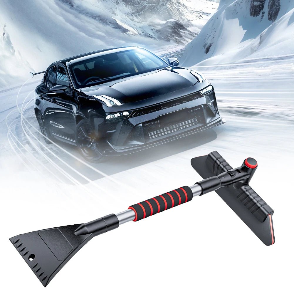 Extendable Ice Scraper & Windshield Snow Remover with Ergonomic Handle - Car Accessories