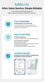 Powerful Carpet Cleaner 15kPa Lubluelu V6 w/ 1.75L Dual Tanks, 5M Cord 1.7M Hose - Deep Clean Sofa Mattress Car Seat Pet Stains