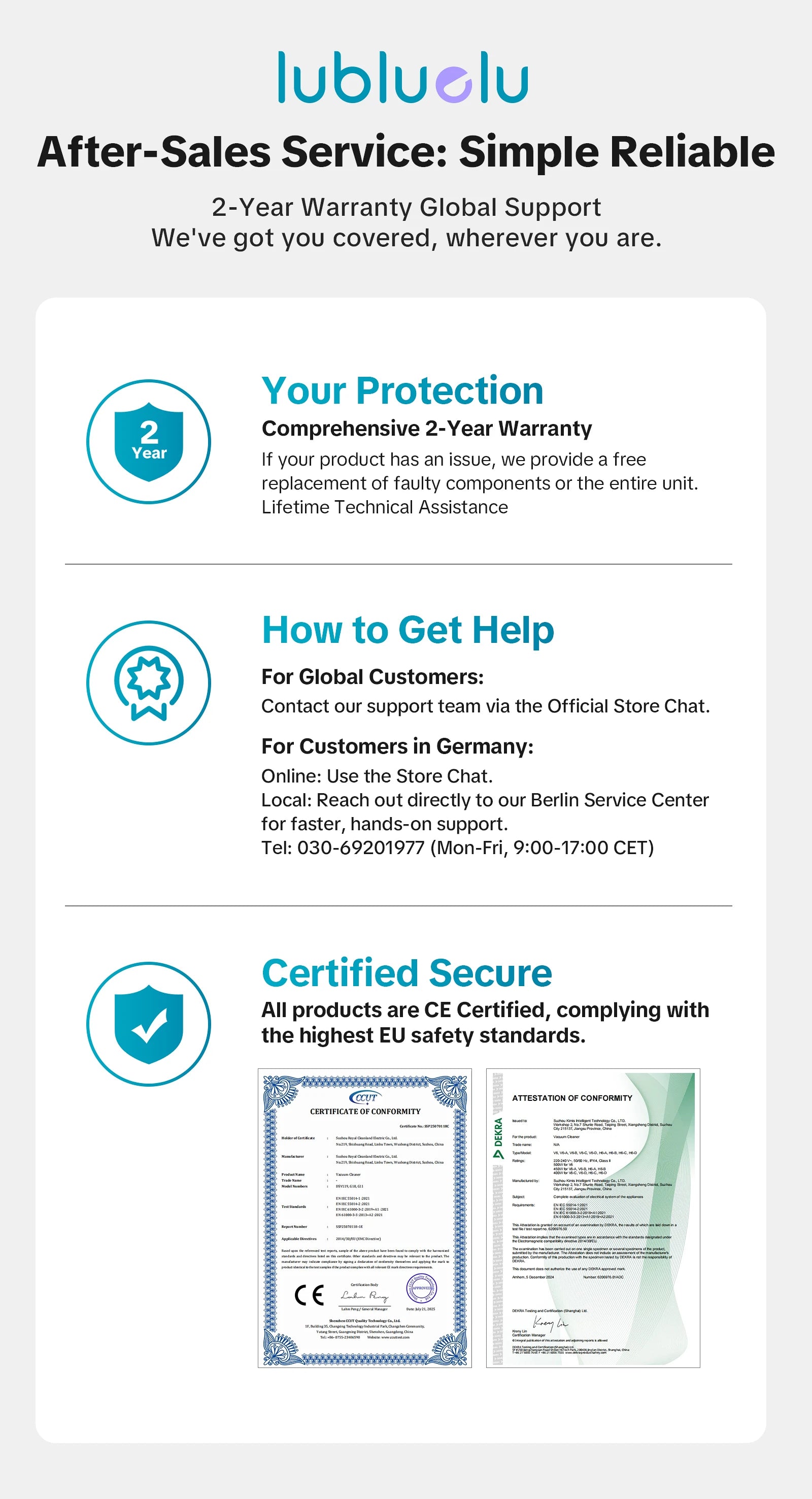 Powerful Carpet Cleaner 15kPa Lubluelu V6 w/ 1.75L Dual Tanks, 5M Cord 1.7M Hose - Deep Clean Sofa Mattress Car Seat Pet Stains