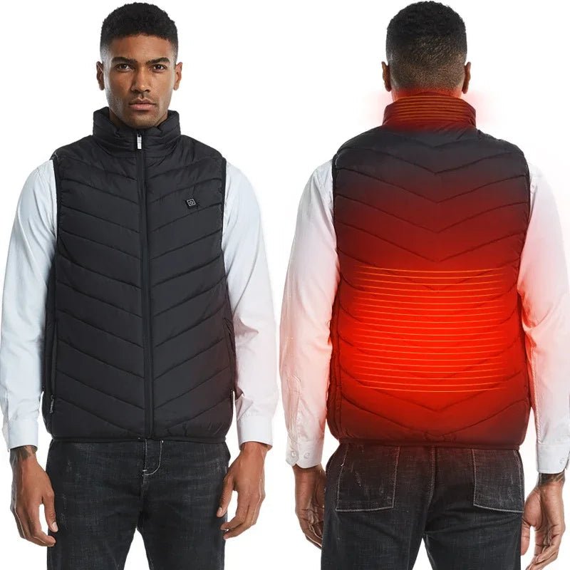 21 Areas Electric Usb Heater Tactical Vest Jacket Man Thermal Vest Body Warmer Coat 6XL