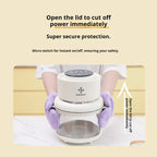 Large capacity electric oven with air fryer, beige French fry maker, gift visible fryer