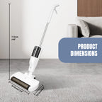 3-in-1 Cordless Floor Cleaning Machine - Electric Scrubber Vacuum Mop with Blue Light Sterilization for Home Kitchen Bathroom