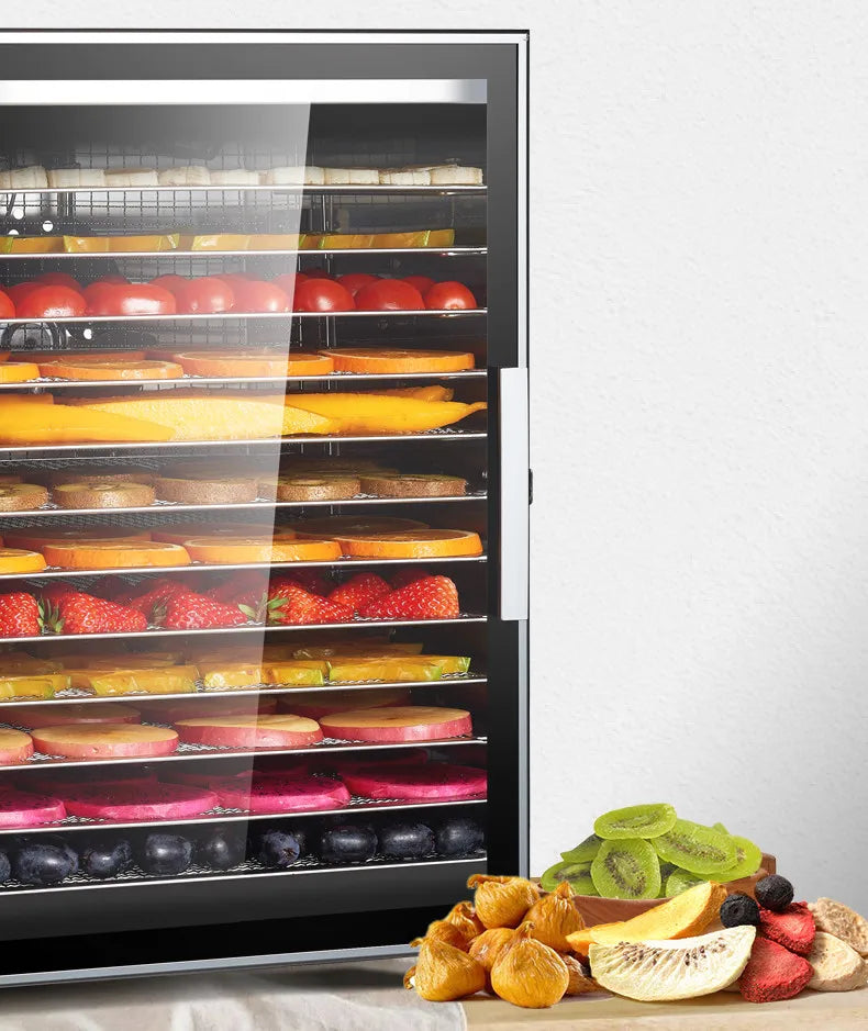 220V Dry Fruit Machine Food Dehydration Dryer Fruit Dryer Commercial Stainless Steel Food Dryer Dried Vegetables Pet Snacks