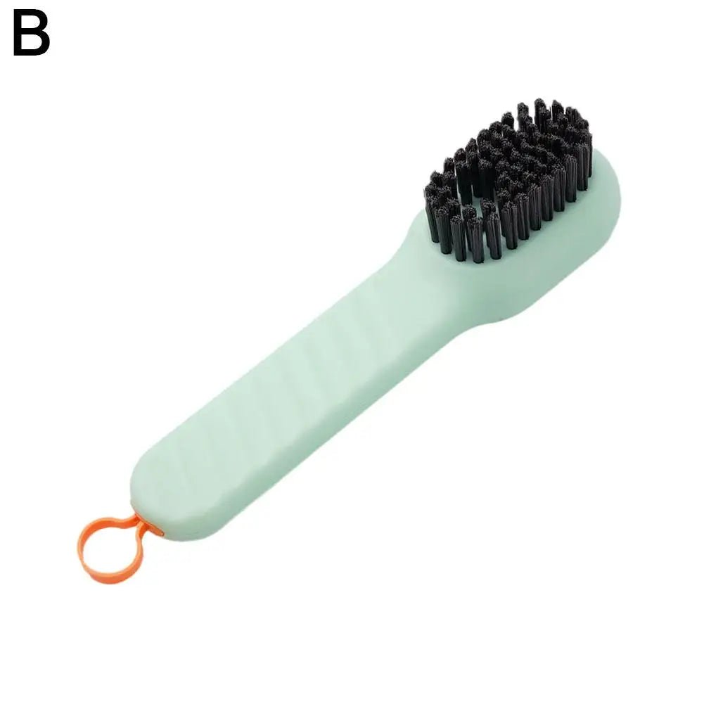 Long Handled Shoe Brush Multifunctional Soft Bristle Brush Color Contrast Household Cleaning Brush Cleaning Tool
