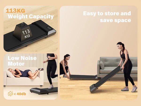 Walking Treadmill,2.5HP Motor,Anti-Slip Shock Absorption,Mini Treadmill for Home Office Remote Control Walkingpad Exercise