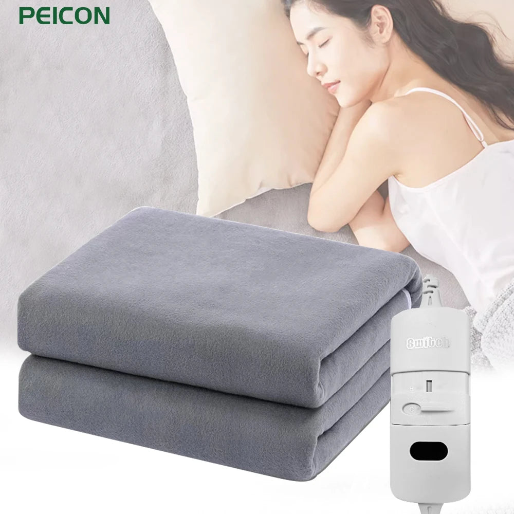 Electric Heating Blanket Automatic Thermostat Double Body Warmer Bed Mattress EU Plug 220V Electric Heated Carpets Mat Pad - Motionshop