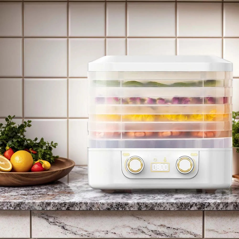 Fruit Jerky Maker 220V Temperature Adjustable 0-70 Degree Food Meat Dehydrator Machine for Fruits Meat Vegetables Candy & Snacks Motionshop