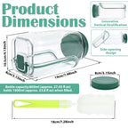 Salad Jar with Side Opening Leakproof Fruit Salad Container Mason Jar Salad Container for Lunch Work Travel & Outdoor