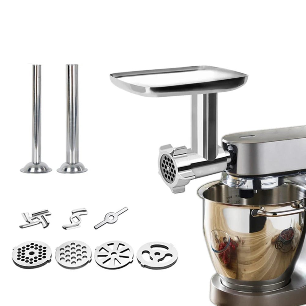 Stand Mixer Attachment Food Grinder Set Kitchen Grinding Tools for Kenwood Chef / Chef XL, KVC, KVL, kMix,also fit SMEG