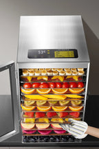 220V Dry Fruit Machine Food Dehydration Dryer Fruit Dryer Commercial Stainless Steel Food Dryer Dried Vegetables Pet Snacks