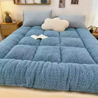 Mattress Topper Warm Lamb Fleece Mattress Upholstered Bed Winter Student Dormitory Sleeping Pad Single Double Floor Mat