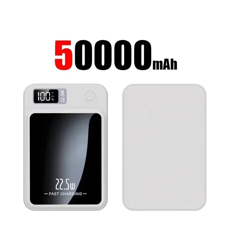 Wireless Power Bank Magnetic 500000mAh 22.5W Fast Charging External Battery Charger For Huawei Samsung iPhone PD 20W Universal