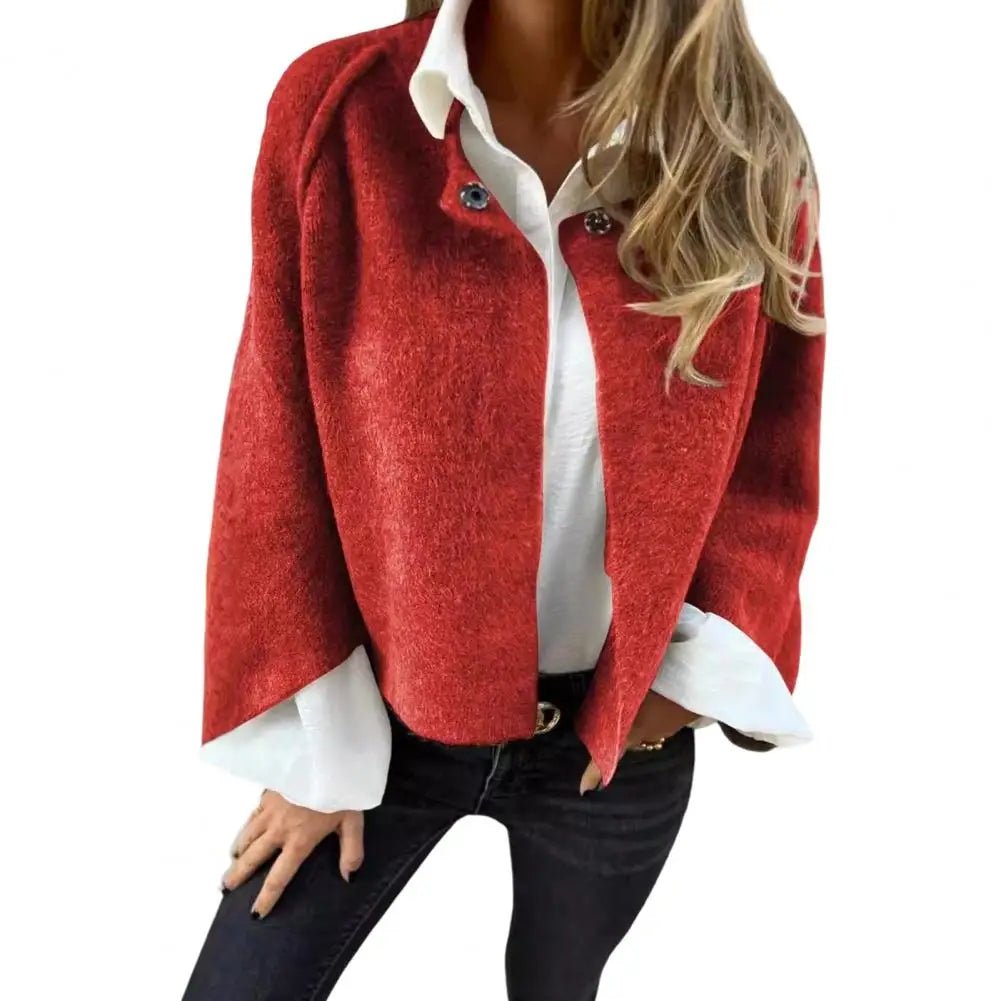 Women's Fleece Cardigan with Windproof Technology - Stylish Outdoor Coat