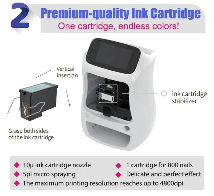 Desktop Smart Nail Painting Machine Automatic 3D Nail Printer Digital Painting Machine Automatic Color Nail Nails
