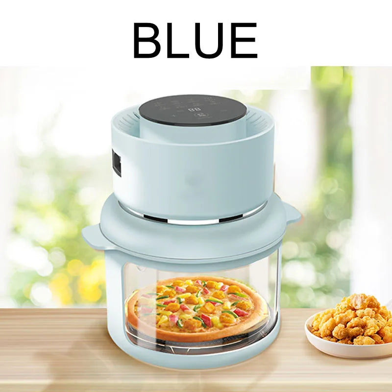 Large capacity electric oven with air fryer, beige French fry maker, gift visible fryer