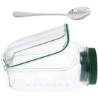 Salad Jar with Side Opening Leakproof Fruit Salad Container Mason Jar Salad Container for Lunch Work Travel & Outdoor