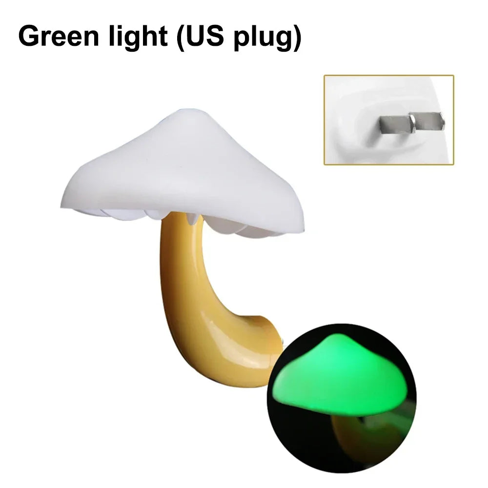 Mini-LED-Nachtlichter: Pilzform, automatischer Sensor