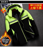 Winter Jacket, Waterproof Windproof Reflective Thermal Coat with Fleece Lining