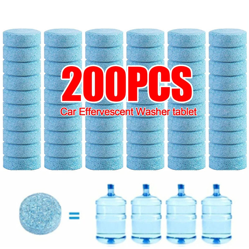 Effervescent Car Glass Cleaner – Solid Windshield Tablets - Motionshop