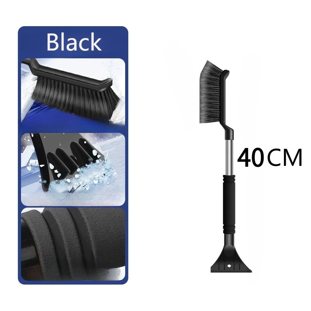 2 - in - 1 - car snow brush and ice scraper with ergonomic foam grip - Motionshop