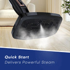 Steam vacuum cleaner -12 in 1 - 1250W - 330 ml-eliminates viruses and bacteria