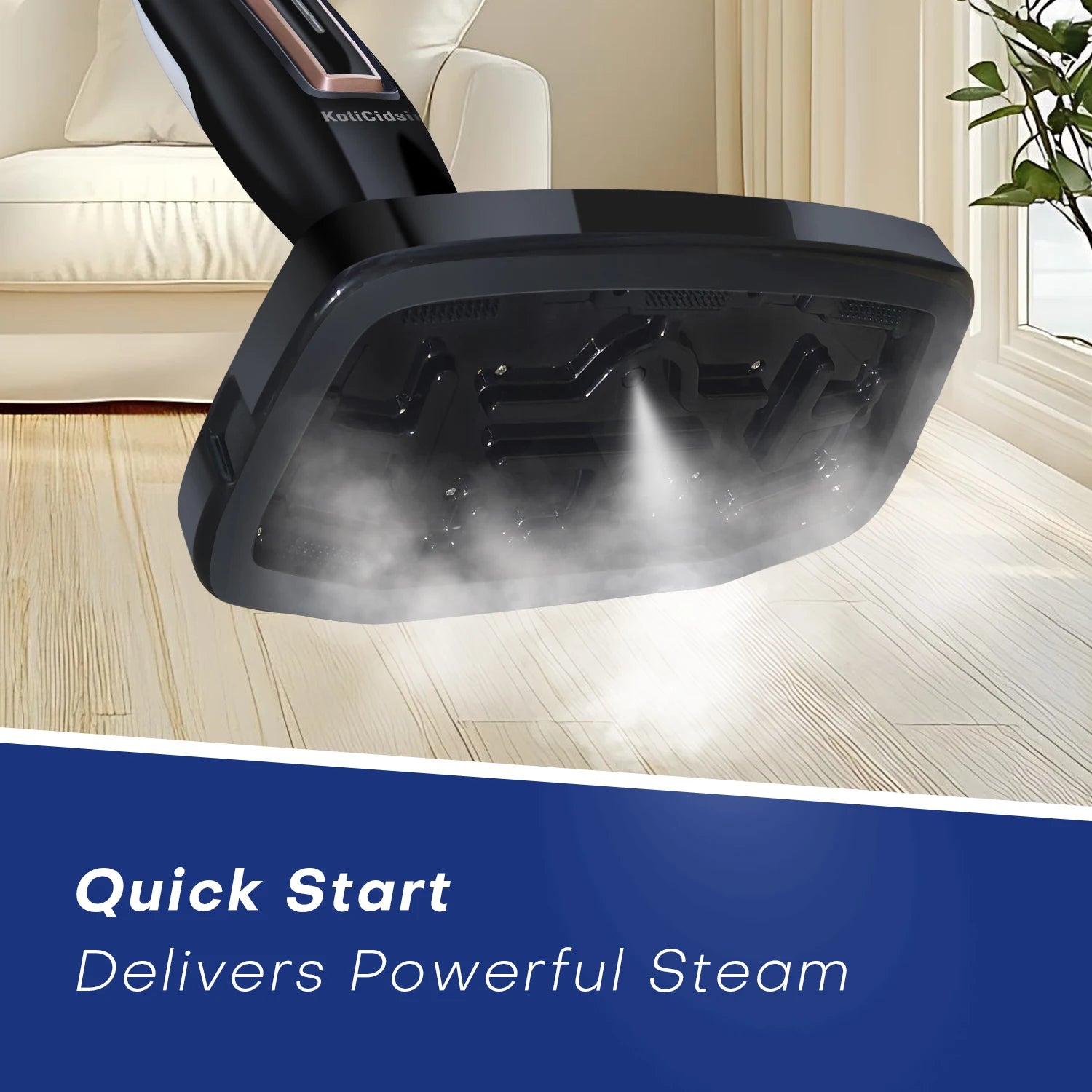 Steam vacuum cleaner -12 in 1 - 1250W - 330 ml-eliminates viruses and bacteria