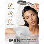 Shower Waterproof Phone Holder With Speaker - 480° Rotation