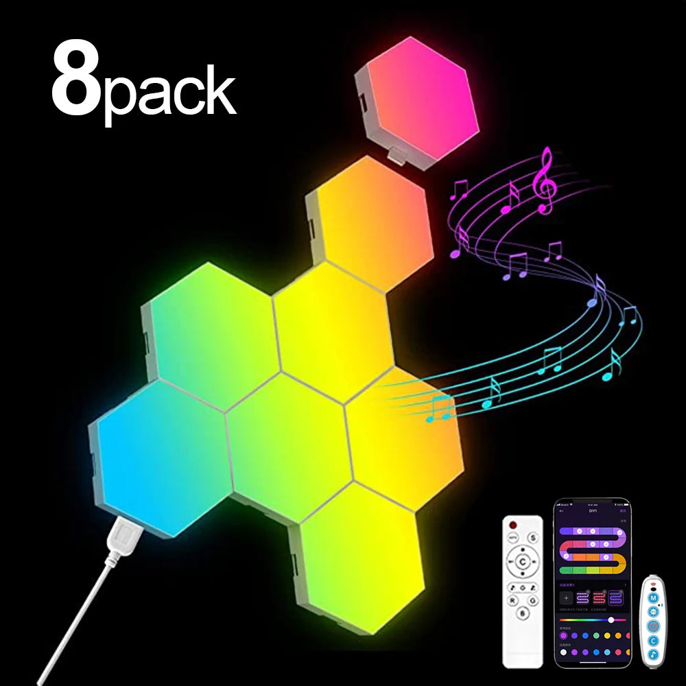 RGB Smart Sechseckige Wandleuchte