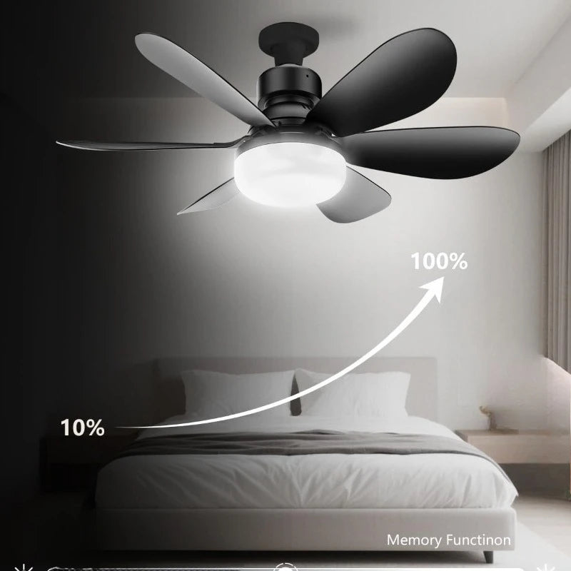 40W Ceiling Fan Light E27 with Remote LED Dimming Function Suitable for Living Room Study and Home use 85-265V