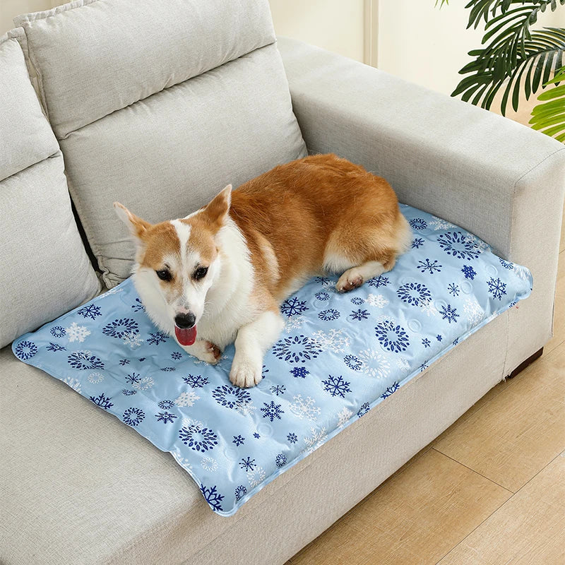 Dog Cooling Mat Summer Pet Self Cooling Pad Cat Bed Mat for Small Medium Large Dogs Indoor Dog Crate Mat Keep Your Pet Cool - Motionshop