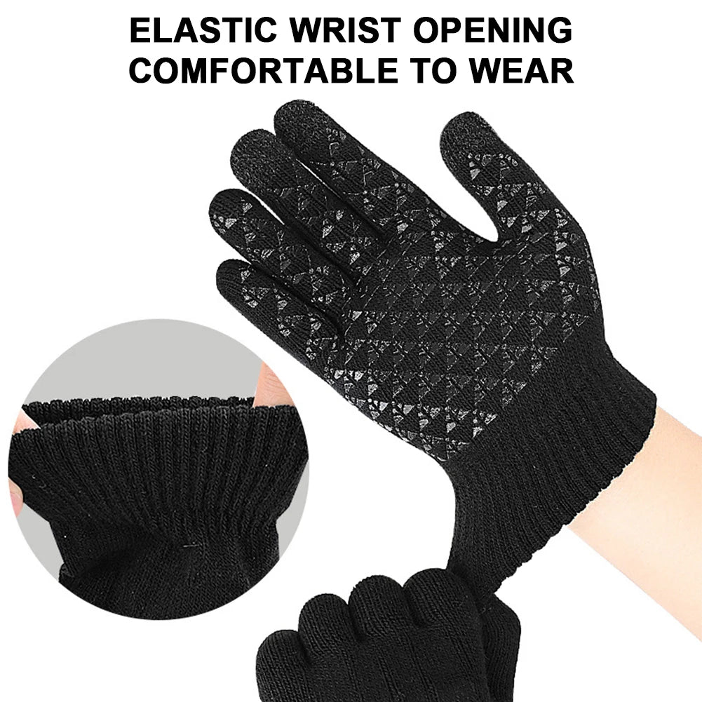 Electric Heated Gloves Winter Warm Gloves USB Touch Screen Gloves