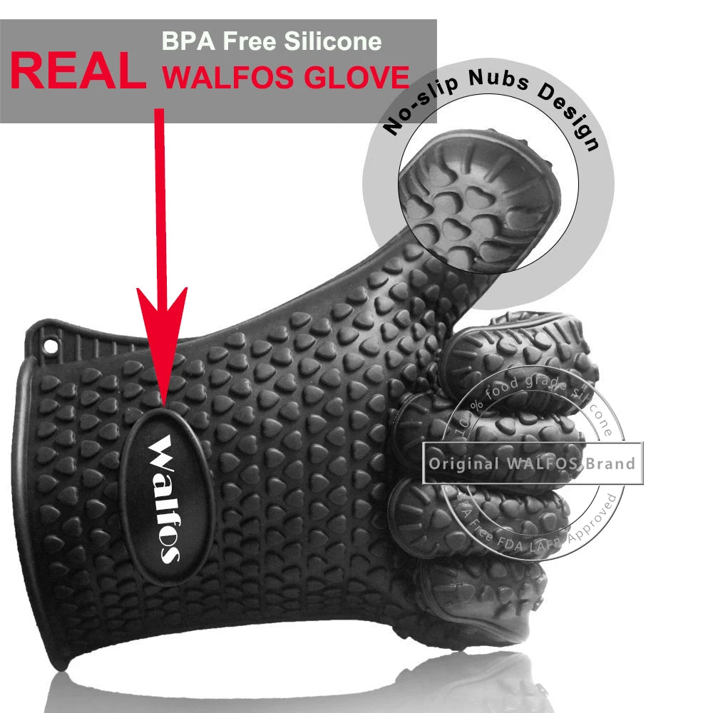 Silicone Oven Kitchen Glove Heat Resistant - Motionshop
