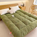Mattress Topper Warm Lamb Fleece Mattress Upholstered Bed Winter Student Dormitory Sleeping Pad Single Double Floor Mat