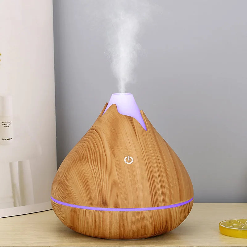 350ML Remote Control Ultrasonic Air Humidifier 7 Color LED Light