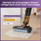 Redkey W15 Cordless Vacuum Cleaner, Wet & Dry, 35-Min Runtime, Self-Cleaning, Dual Water Tank,Self-Cleaning,Smart Dirt Detection