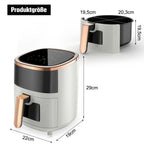 1800W 6L Multi-Functional Air Fryer with Viewing Window, 8 Cooking Functions &Digital Display & Timer Function