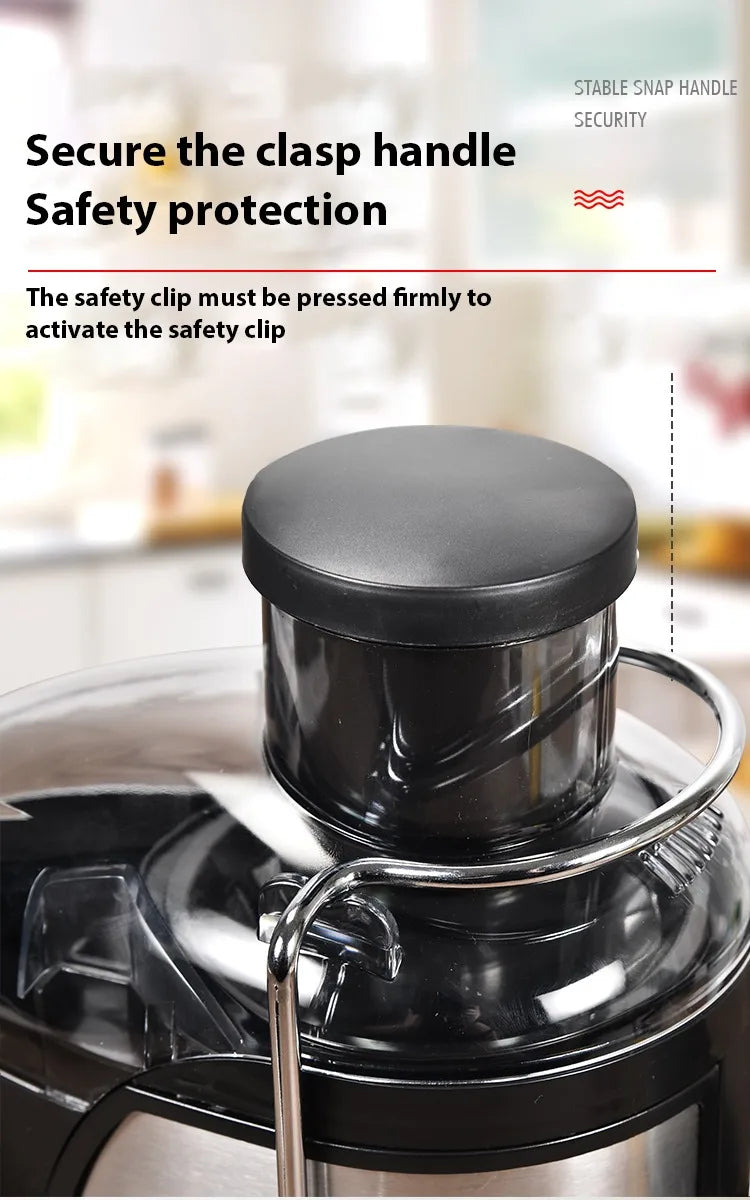 Heavy-Duty Juicer Machine Juicer With 3-Inch Big Mouth For Whole Fruits And Vegetables Juice Centrifuge with 2 Speed Settings