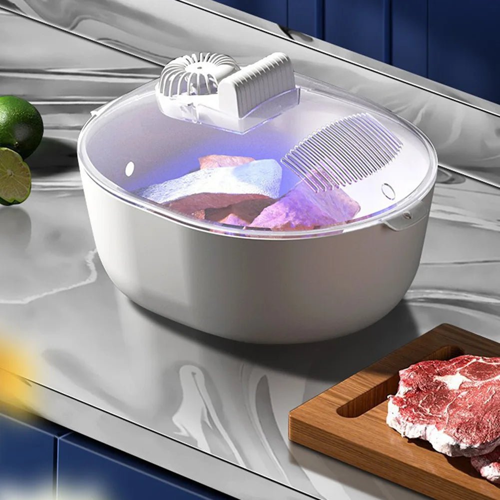 4 in 1 Defrosting Tray Physical Thawing Plate Frozen Meat Circulating Defroster