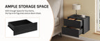 WOLTU 2PCS/Set Modern Bedroom Nightstand Hanging Bedside Table Wall Mounted Bedside Cabinet with Drawer for Living Room