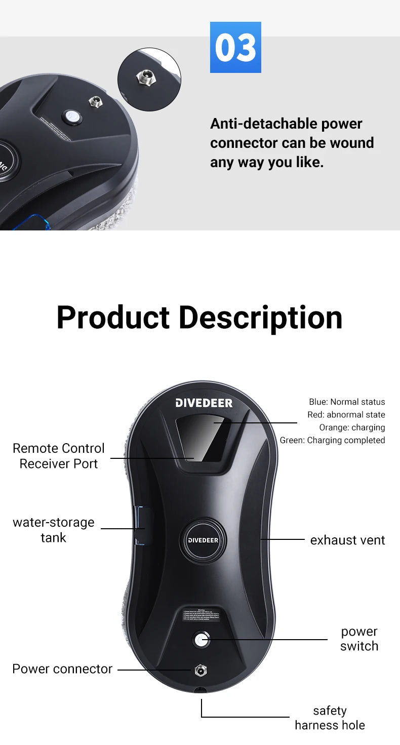 Vacuum Window Cleaning Robot Window Cleaner Electric Glass limpiacristales Remote Control