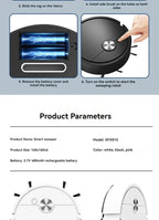 Smart Robot Vacuum Cleaning Robot Mini Mopping Suction And Sweeping Integrated Fully Automatic Cleaning Sweeping Robot