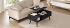 WOLTU Height-Adjustable Coffee Table Living Room Table with Hidden Storage Lifting Board Folding Table for Side Sofa Decor Home