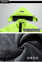 Winter Jacket, Waterproof Windproof Reflective Thermal Coat with Fleece Lining
