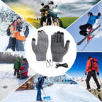 Electric Heated Gloves Winter Warm Gloves USB Touch Screen Gloves