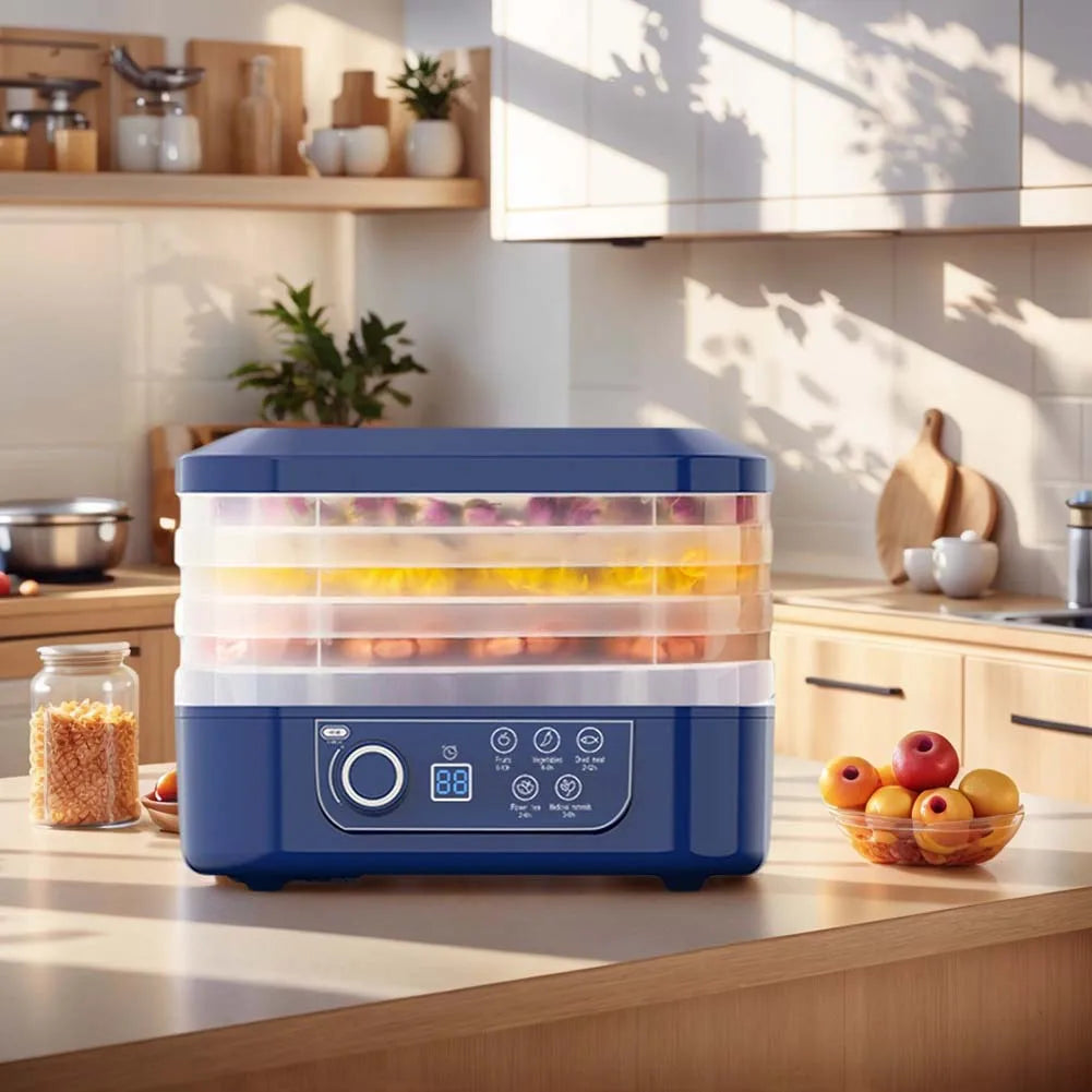 Fruit Jerky Maker 220V Temperature Adjustable 0-70 Degree Meat Food Dehydrator Machine for Fruits Meat Vegetables Candy & Snacks