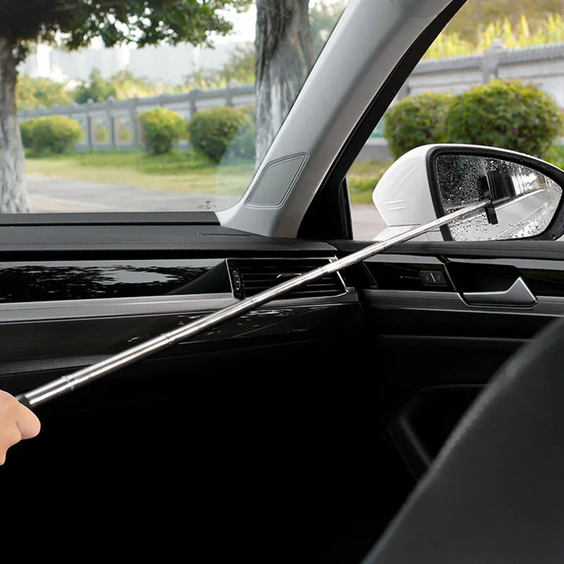 Car Mirror Wiper – Telescopic Glass & Mist Cleaning Tool - Motionshop